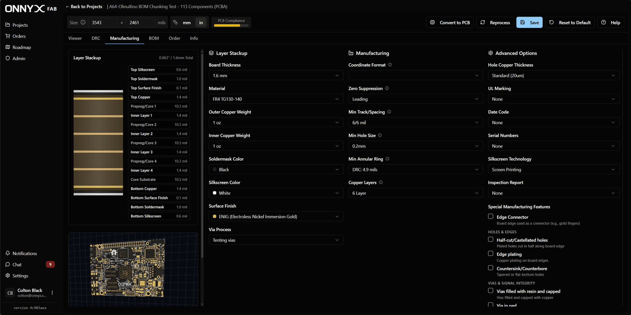 Unified project workspace with tabs